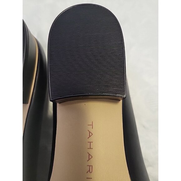 Tahari Loafers Langley Black Block Heel Size 10 M - Picture 7 of 7